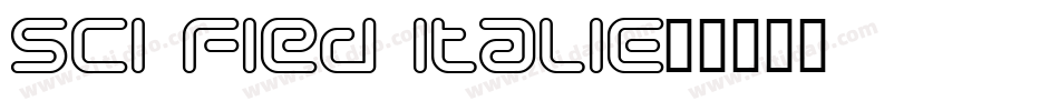 Sci Fied Italic字体转换